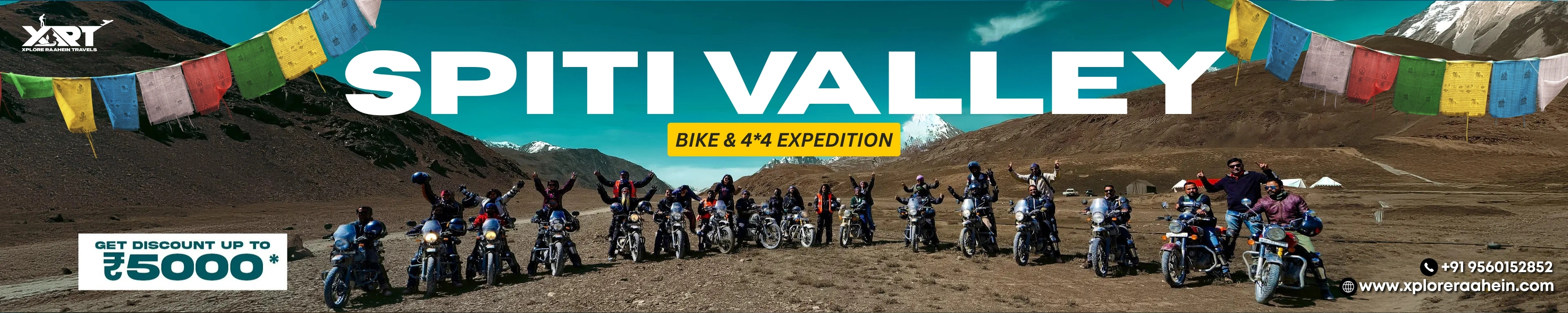 Spiti Valley
Bike & 4*4 Expedition Get Discount Up To ₹ 5000*